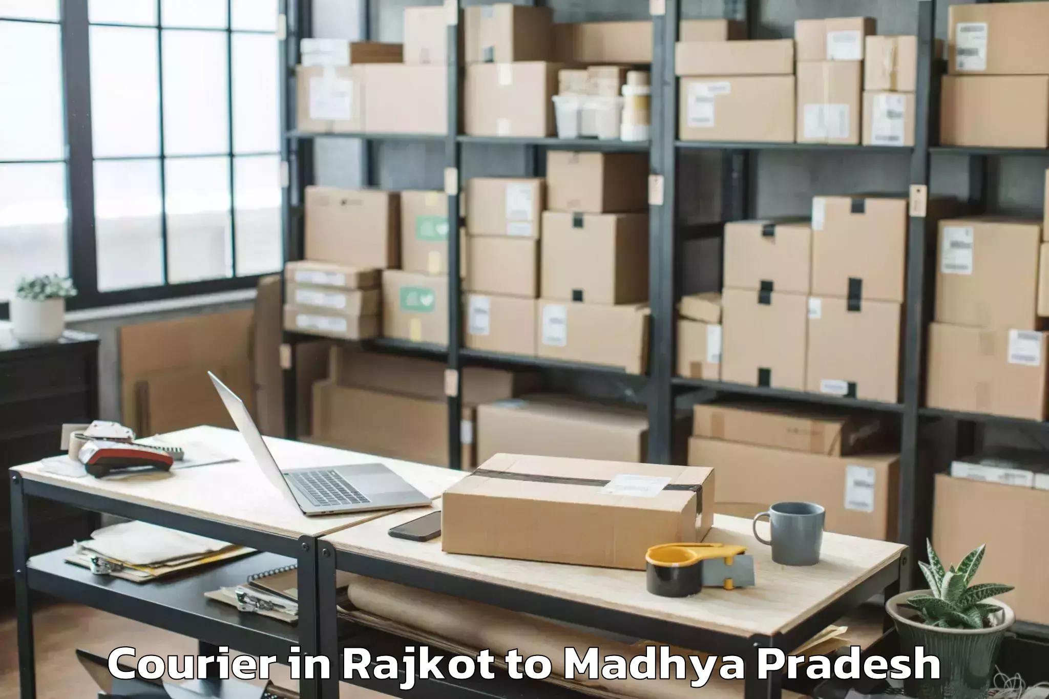 Leading Rajkot to Karahal Courier Provider